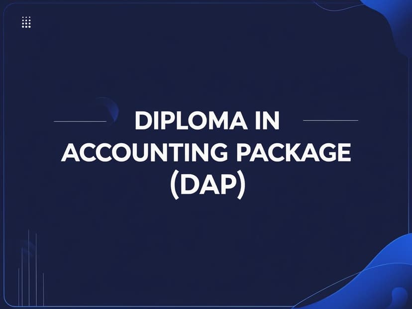 📊 Diploma in Accounting Package